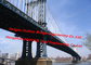 Cool Cable Stayed Red Suspension Bridge Structural Frames Bailey Clear Span supplier