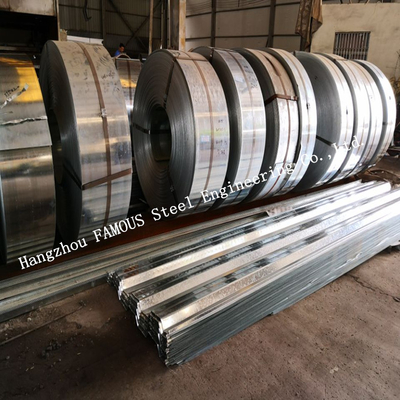 China 1.2mm Gauge Galvanized Steel Decking Formwork to Bottom of Concrete Slab supplier